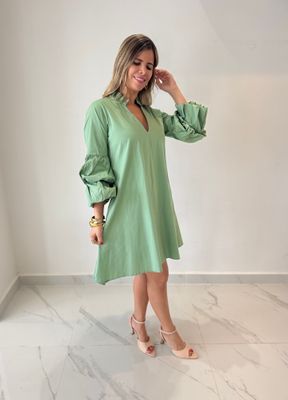 Mint Sleeves Dress Nostrum Collection