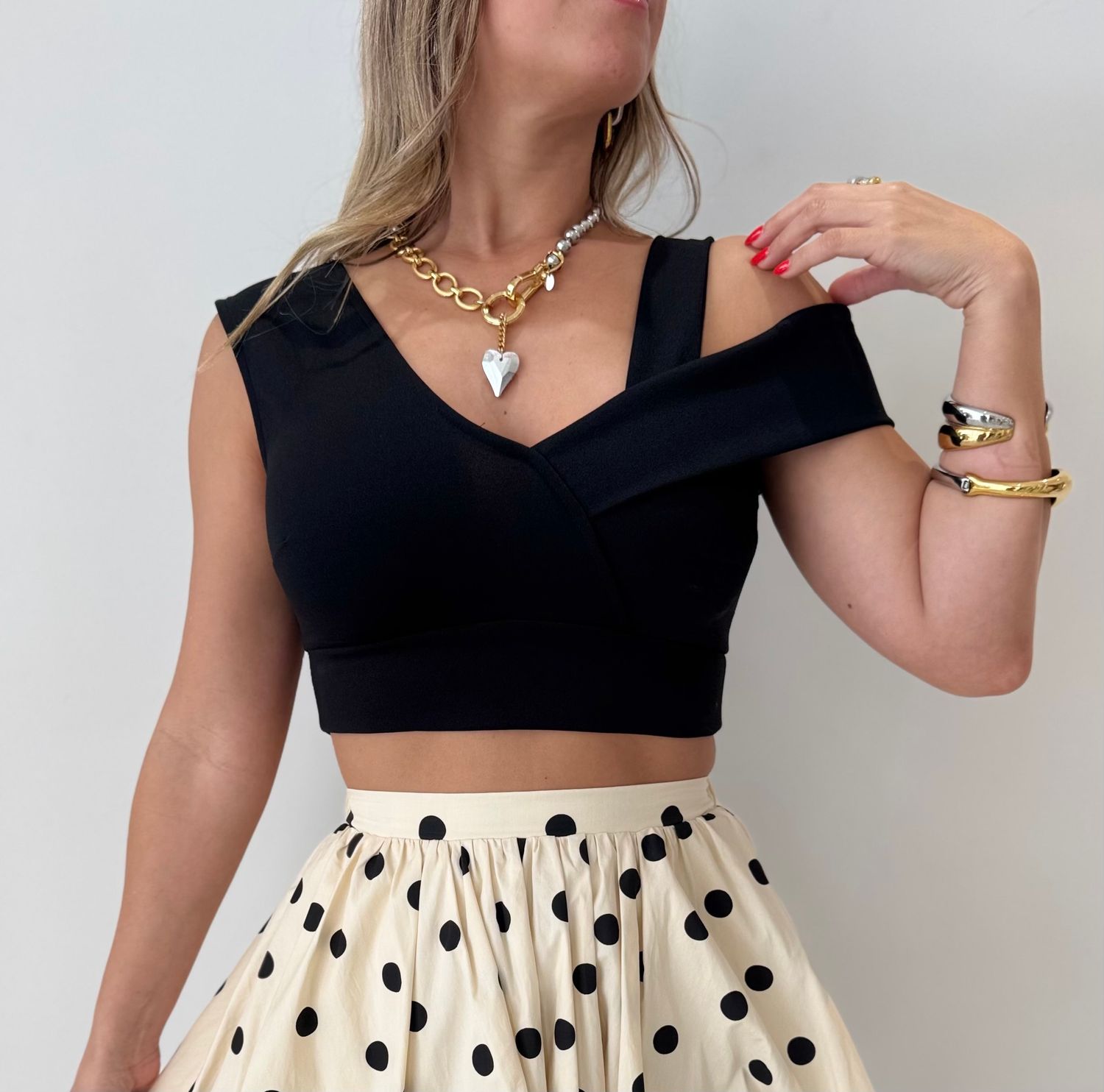 Black Crop Top