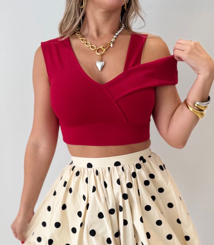 Red Crop Top