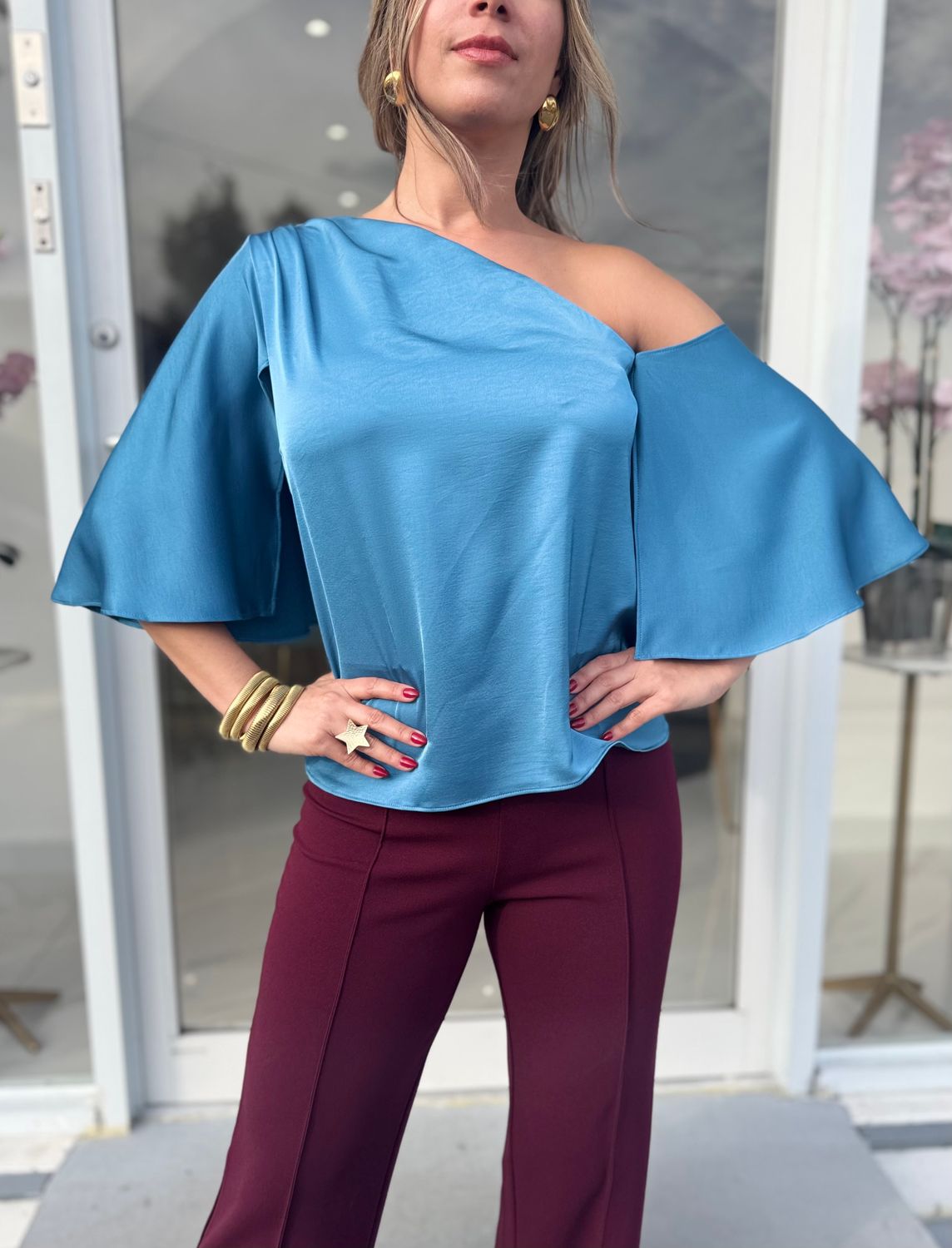 Blue Olympic Blouse