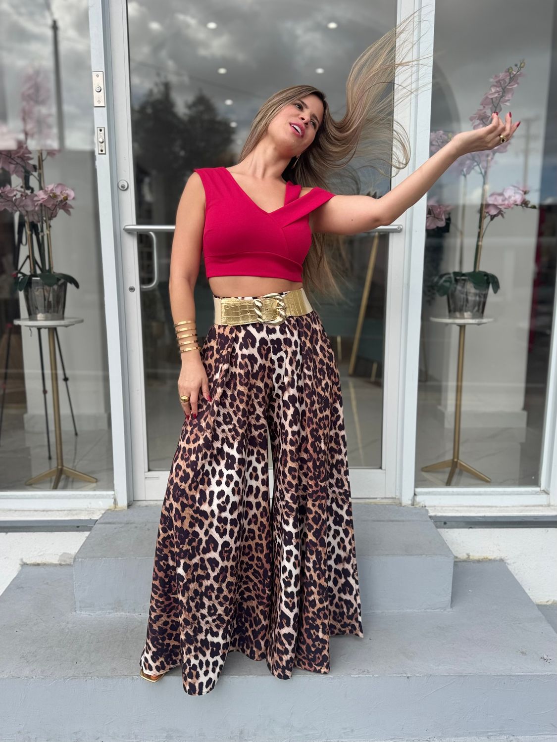 Leopard Print Palazzo