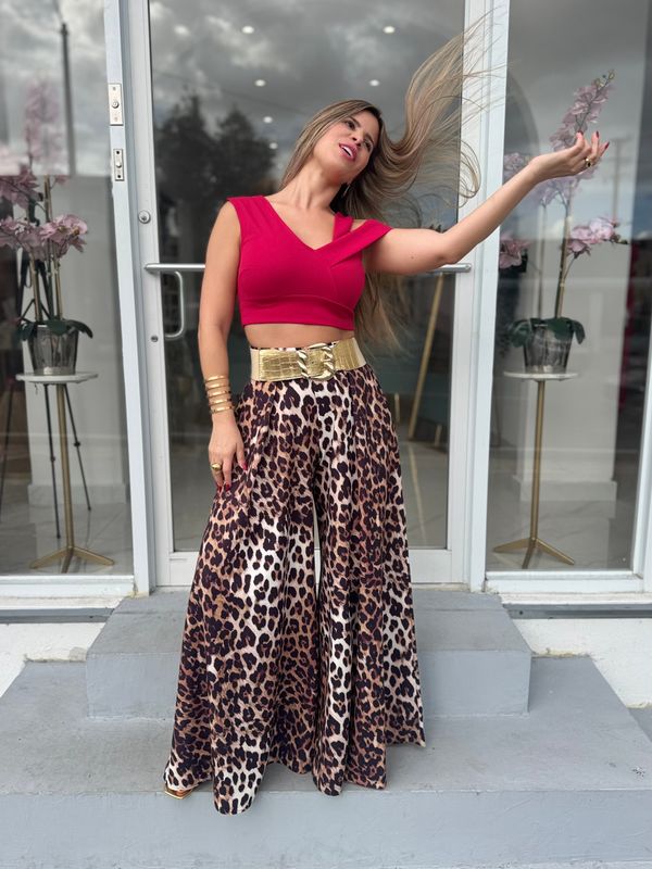 Leopard Print Palazzo