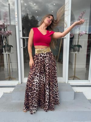 Leopard Print Palazzo