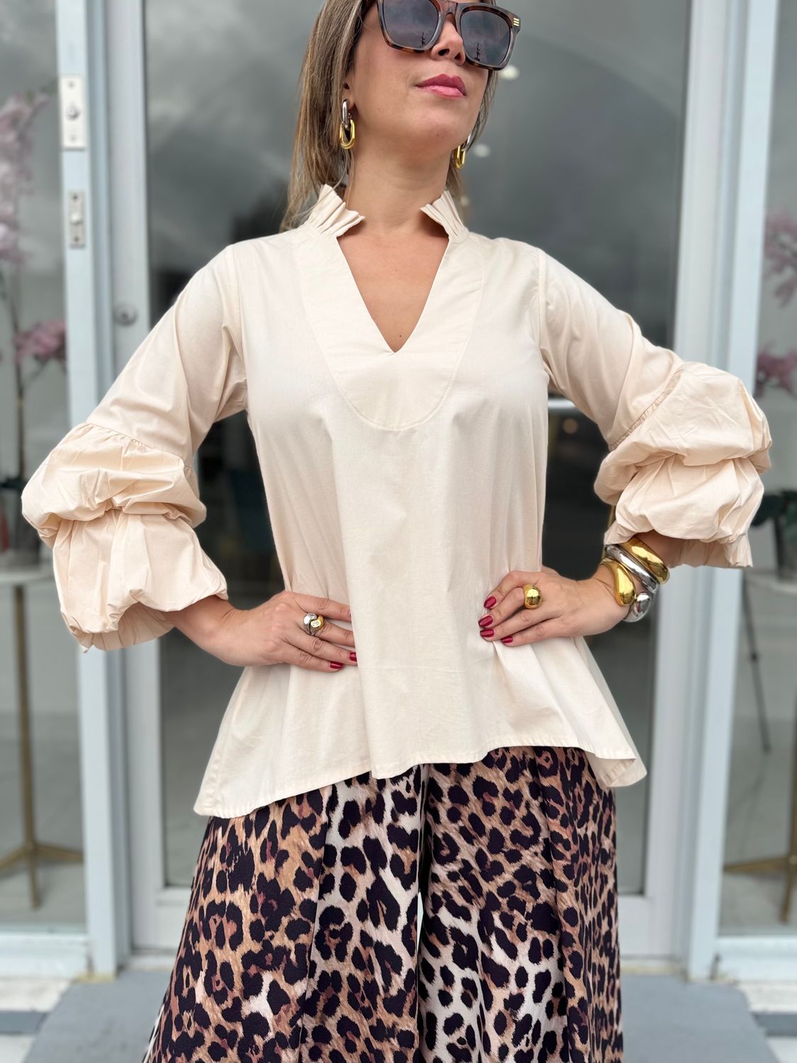 Fashion Sleeves Nostrum Collection Blouse