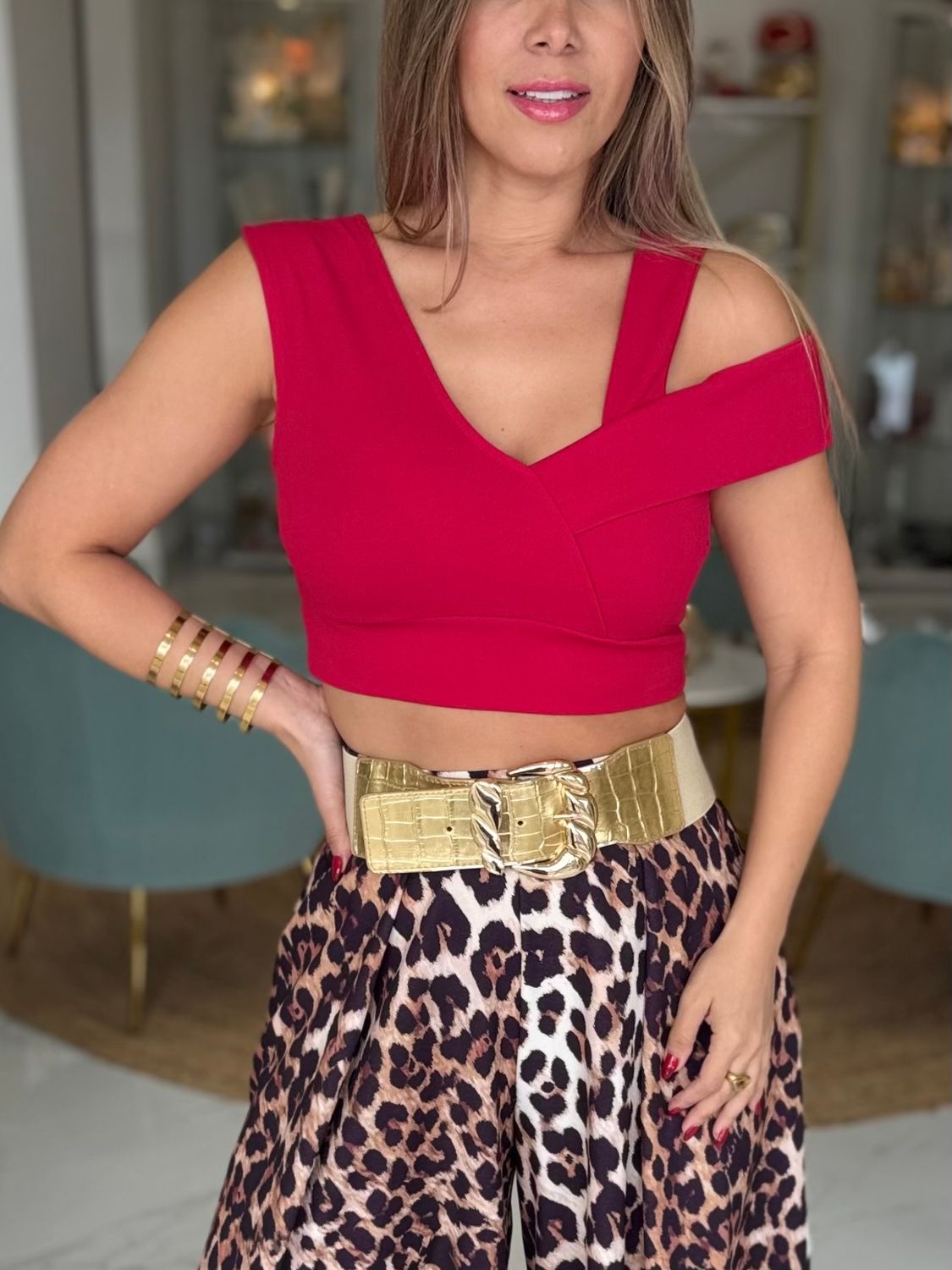 Red Crop Top