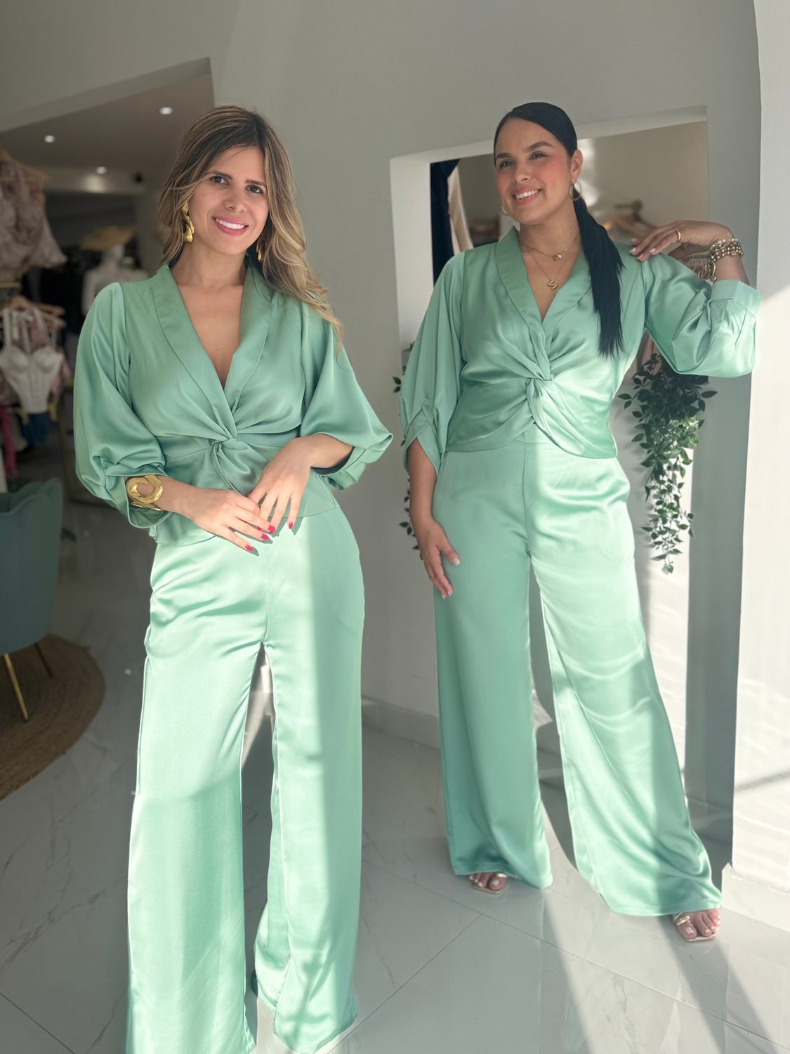 Mint Elegant Exclusive Pant Set