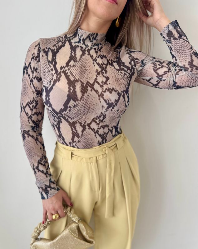 Snake Print Bodysuit