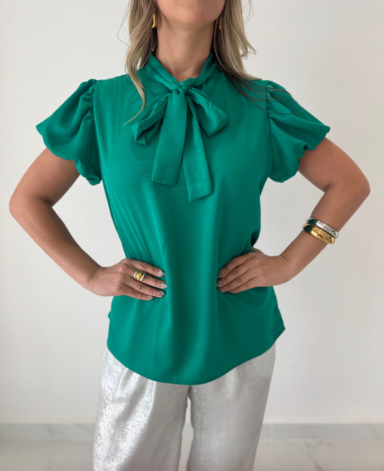Teal Blouse