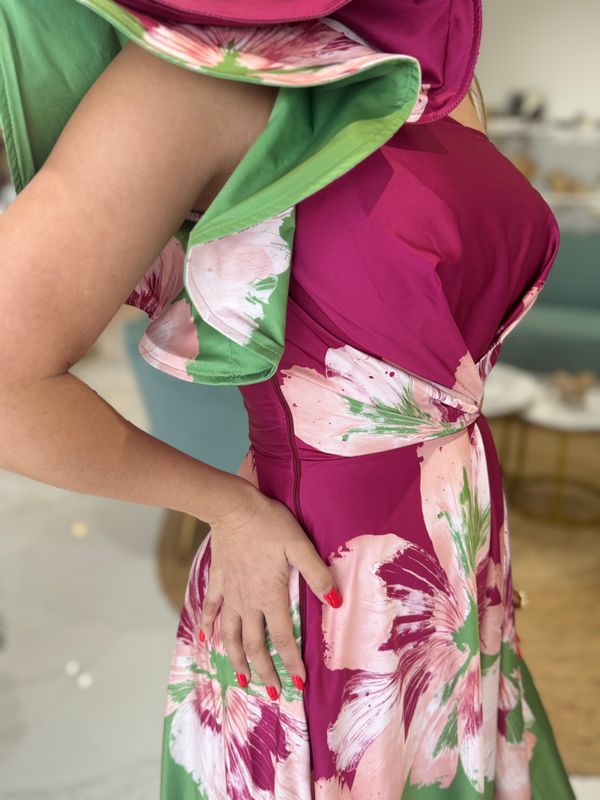 Venecia Floral One Shoulder Exclusive Collection Dress
