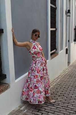 Flowers Premium Collection Skirt Set