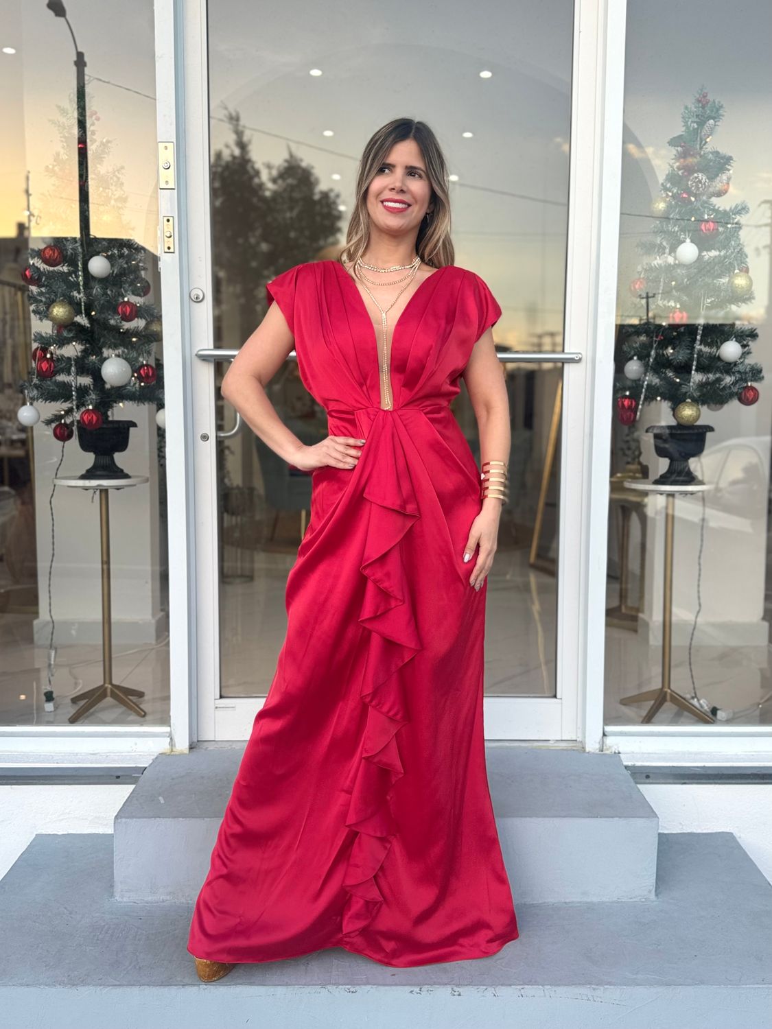 Red Exclusive Formal Dress