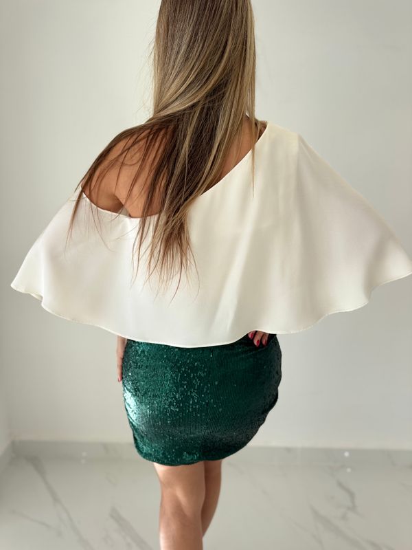 Ivory Elegant Satin Blouse