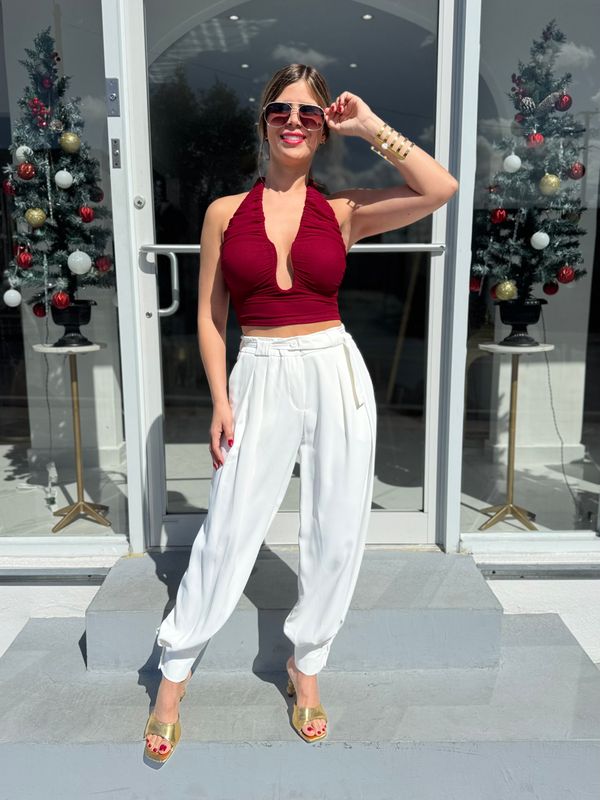 White Aladdin Pant