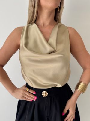 Champagne Elegant Blouse