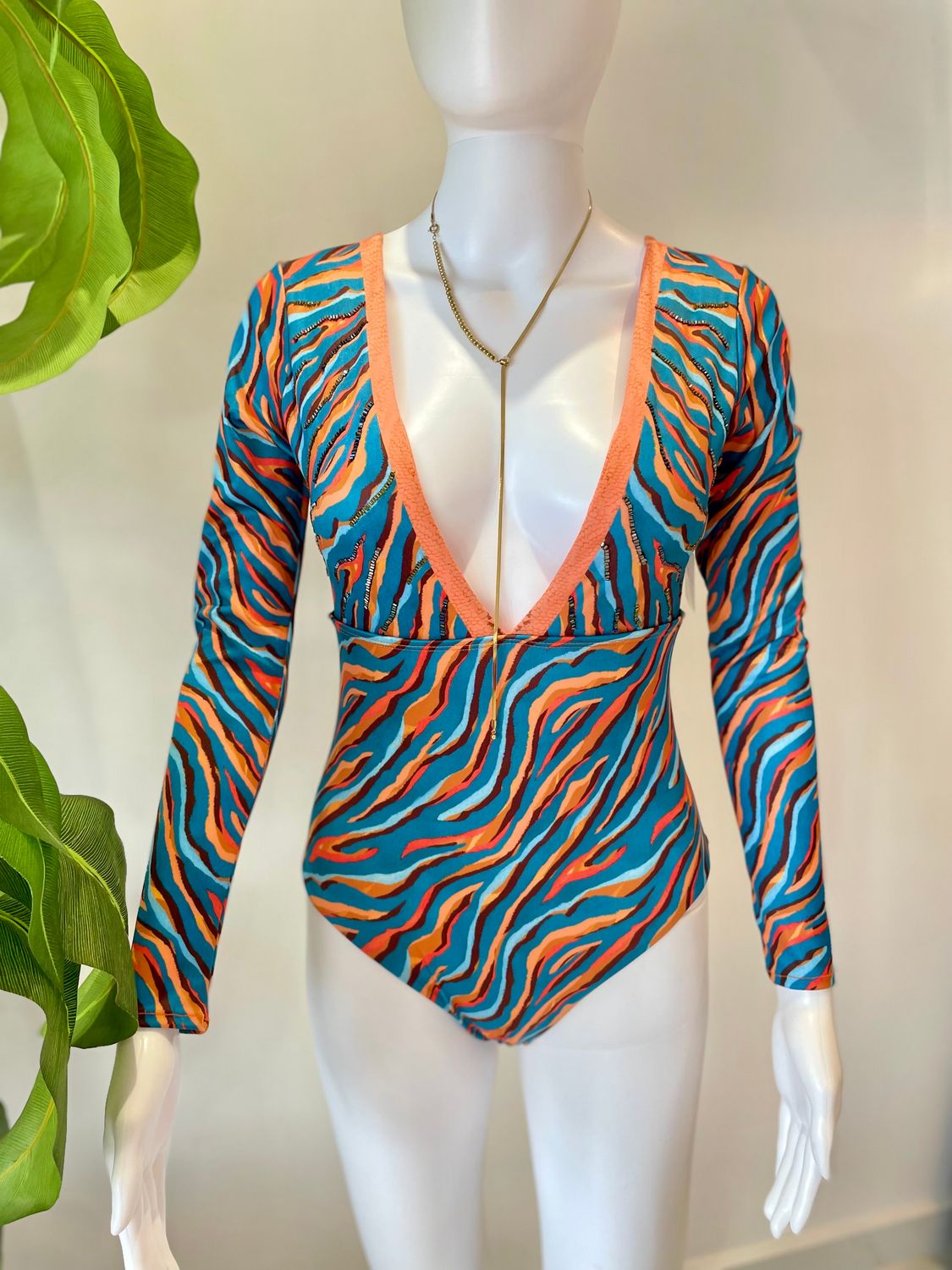 Arrecife One Piece Long Sleeve Swimsuit