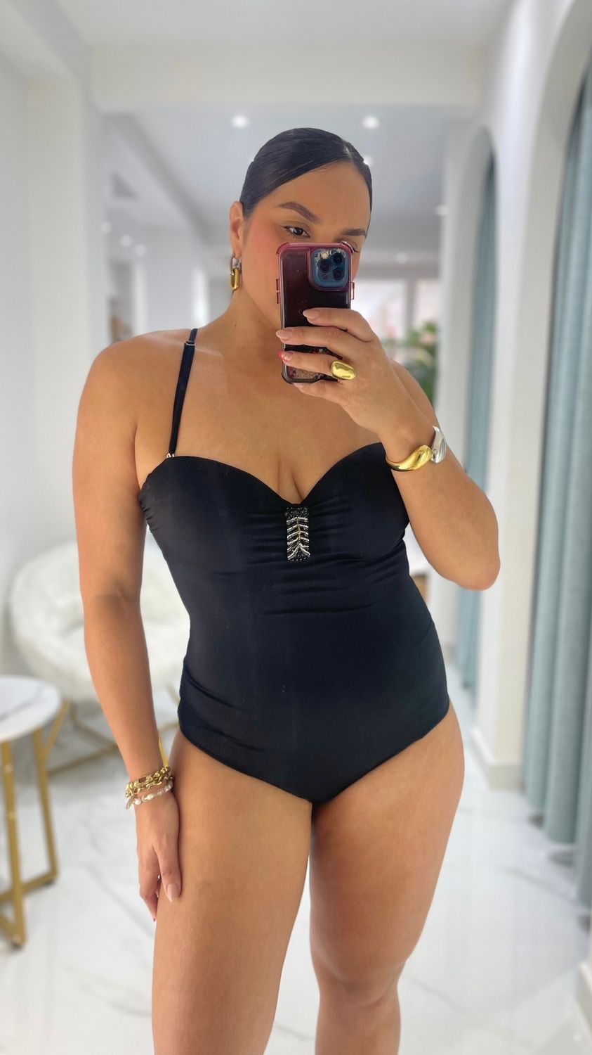 Black One Piece Swimsuit