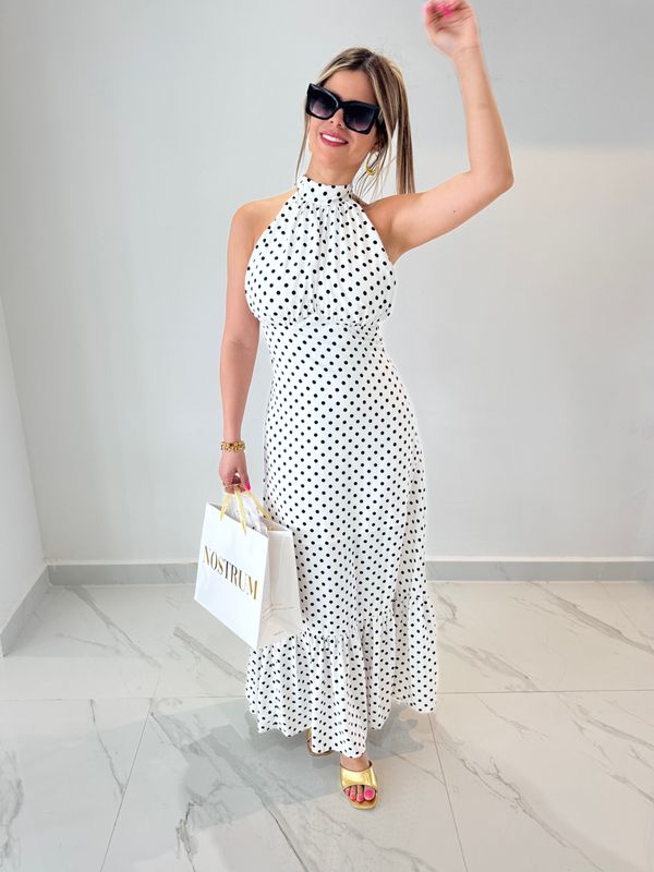 Elegant Polka Dots Dress