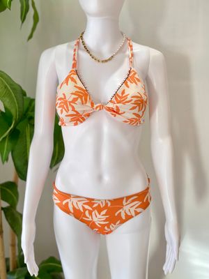 Orange Tropi Printed Bikini