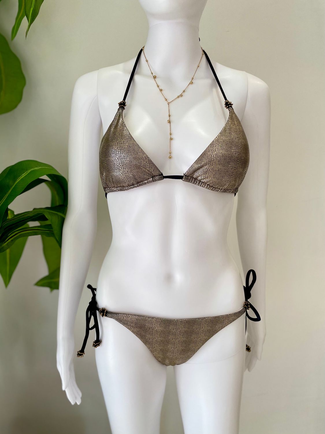 Metallic Snake Bikini