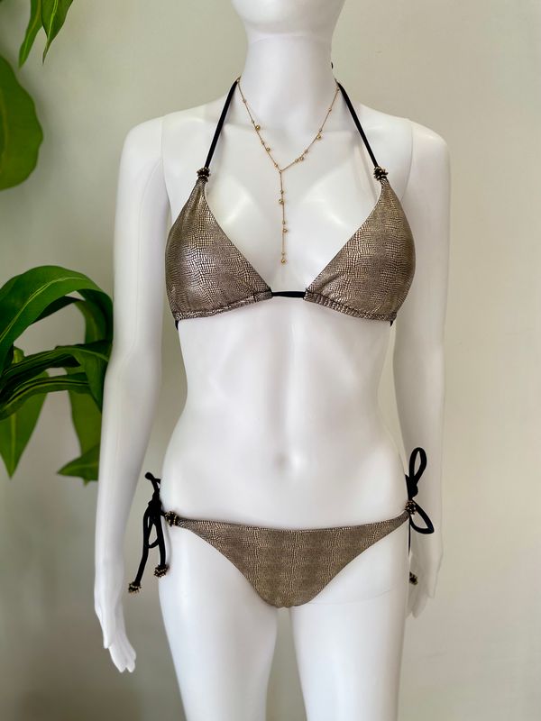 Metallic Snake Bikini