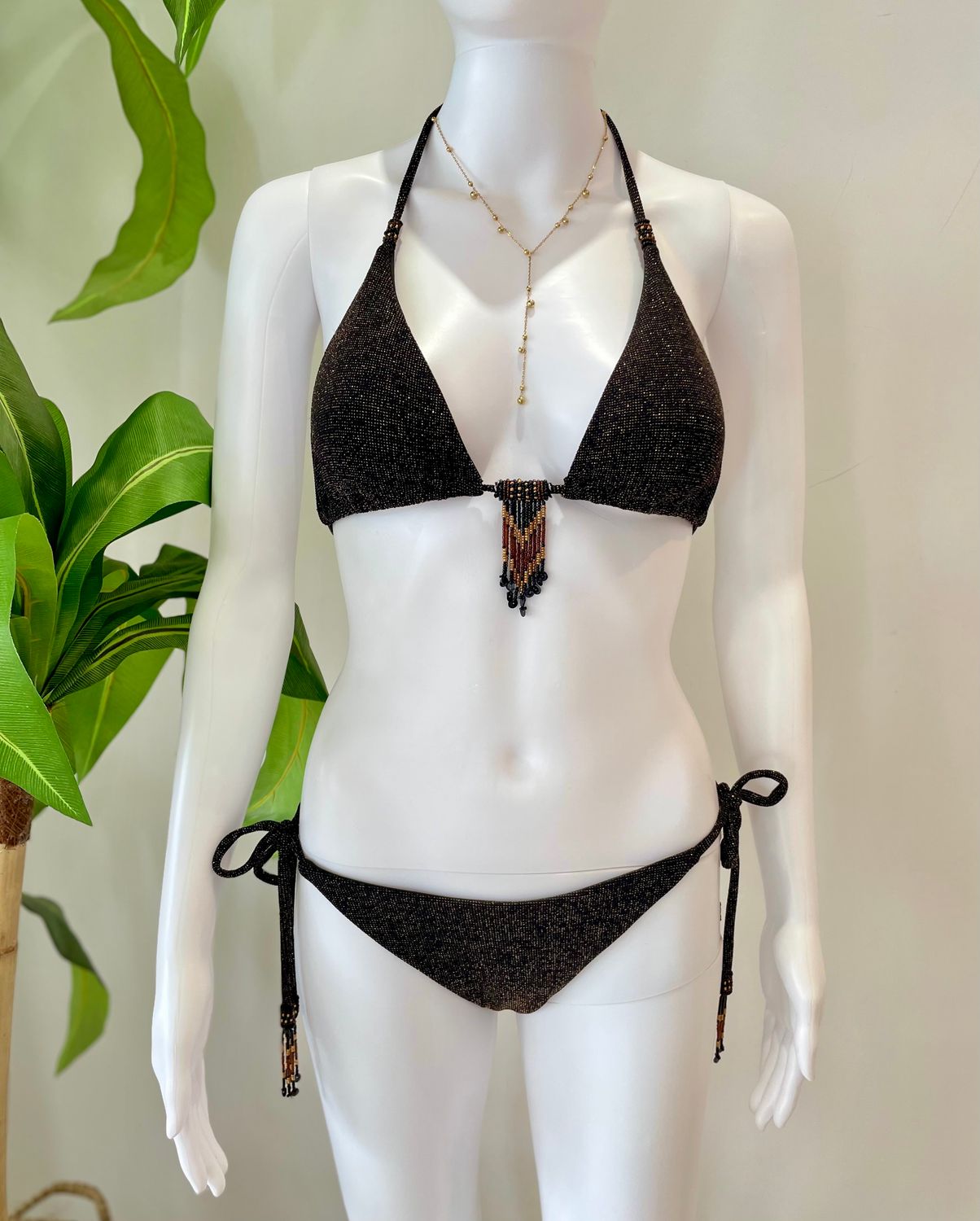 Black Glittery Bikini