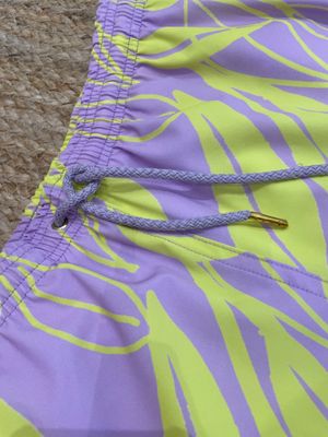 Lavender Printed Matching Boy Swimsuit