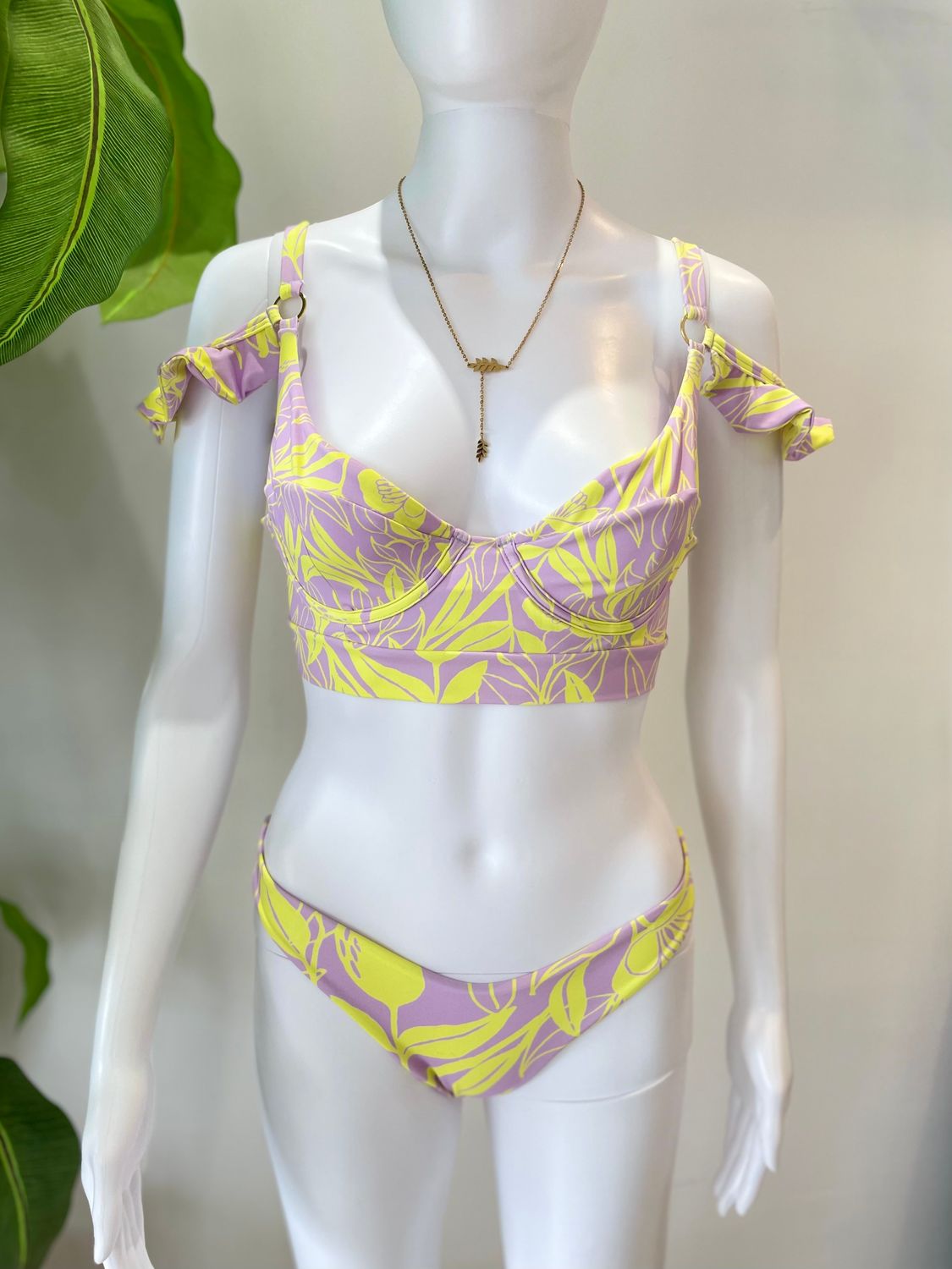Lavender Printed Bikini
