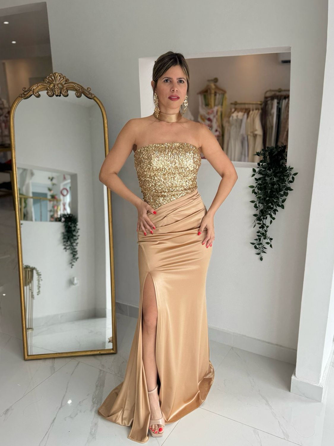 Gold Formal Dress