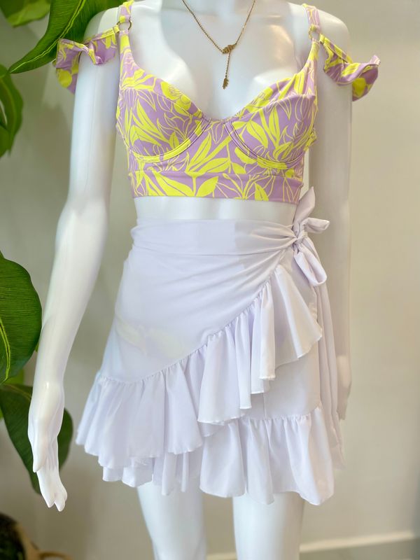 White Wrap Around Skirt