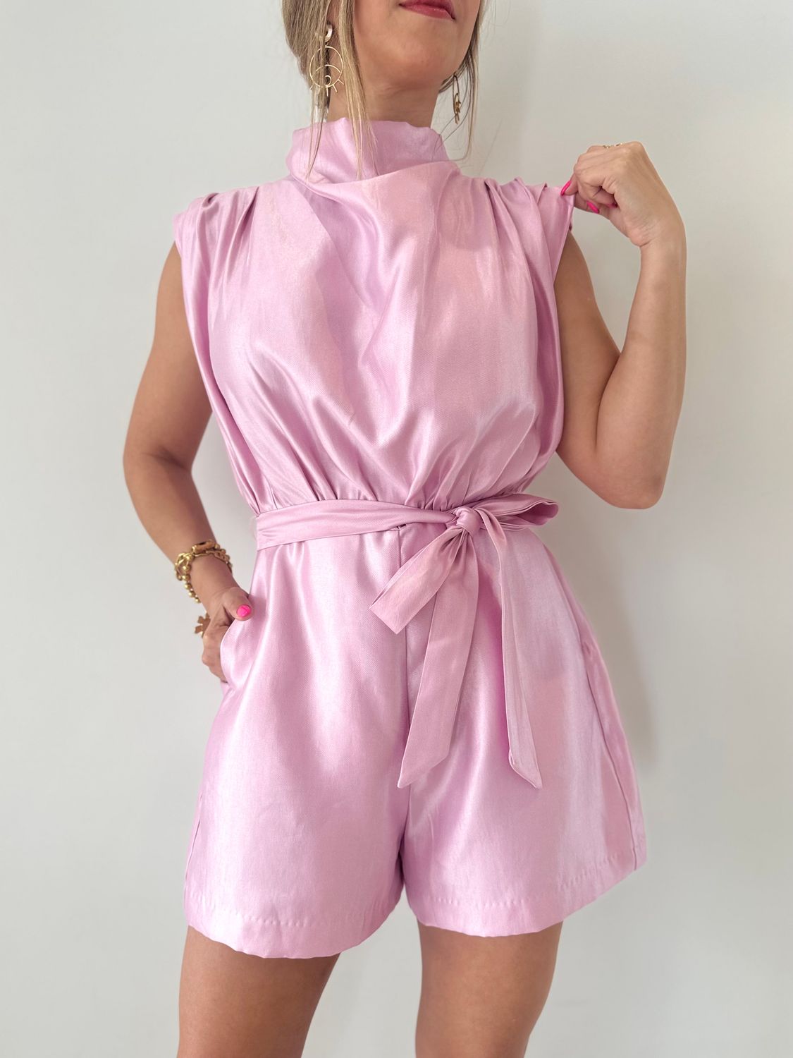 Pink Elegant Romper