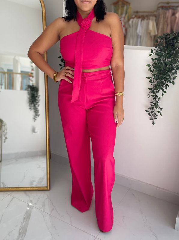 Fushia Pant Set