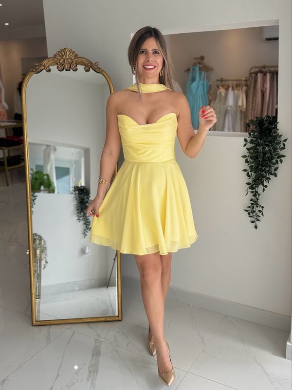 Yellow Corset Dress