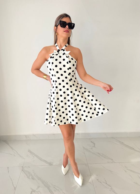 Polka Dots Cute Short Dress