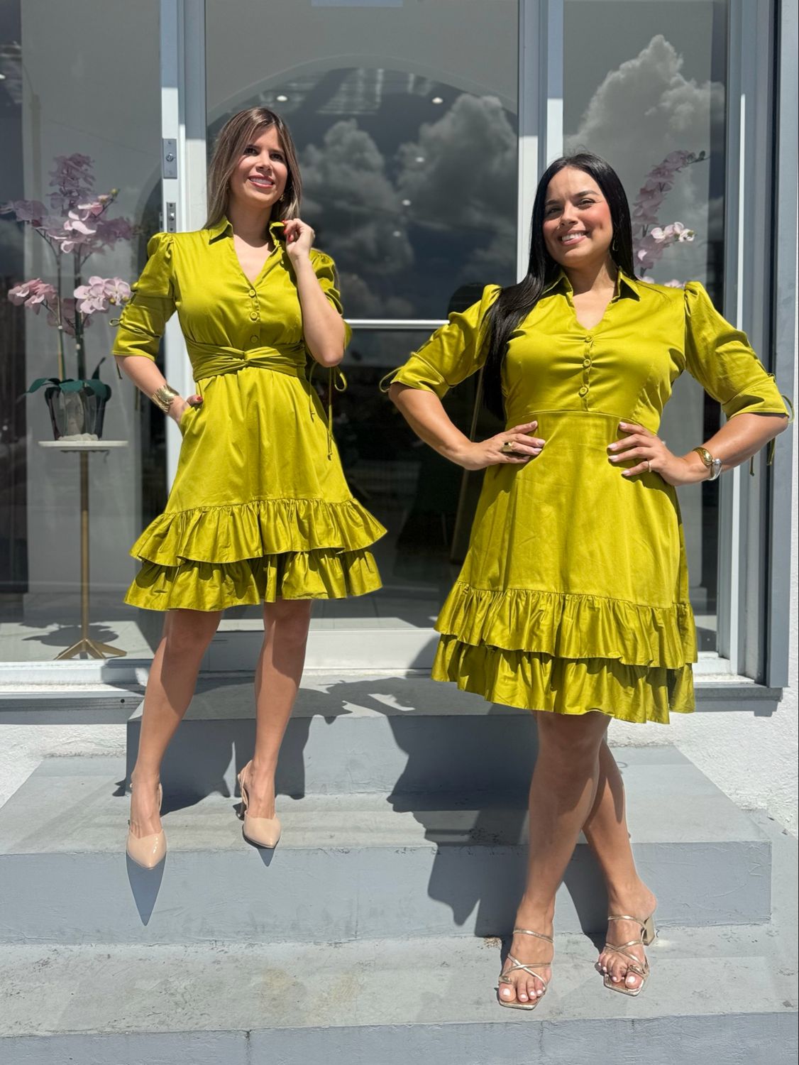 Pistacho Elegant Exclusive Dress