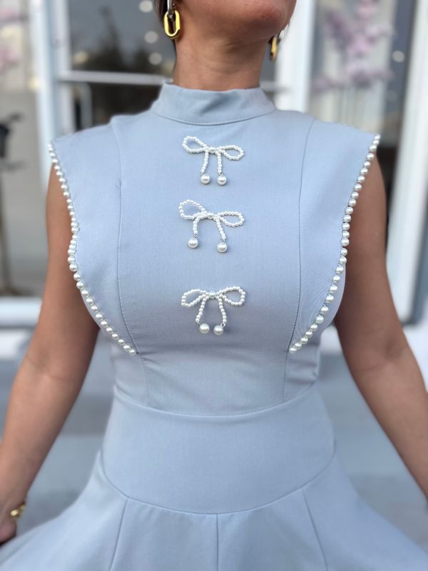 Slate Blue Premium Collection Dress