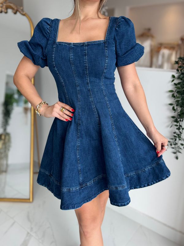 Cute Demim Short Dress