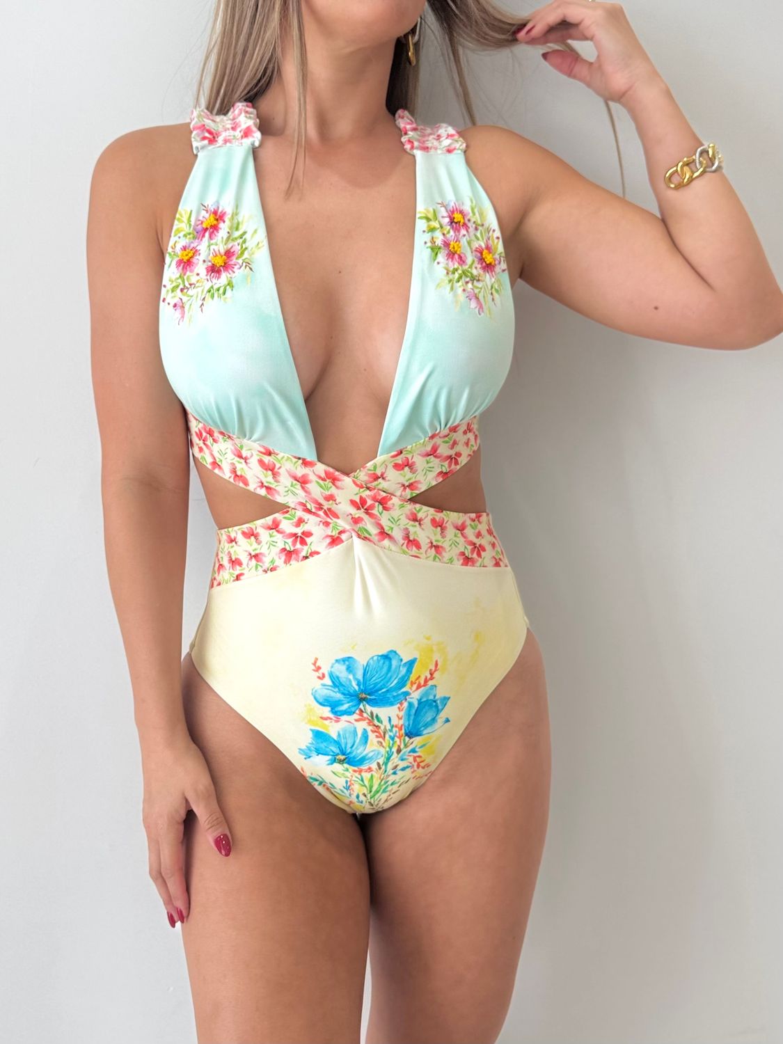 Delicate Spring Exclusive Designer One Piece Swimsuit