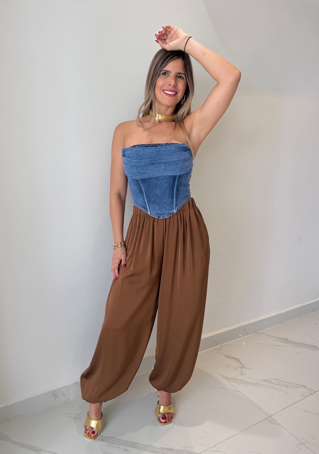 Brown Aladdin / Jogger Pant