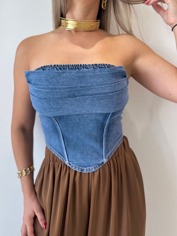 Denim Bustier