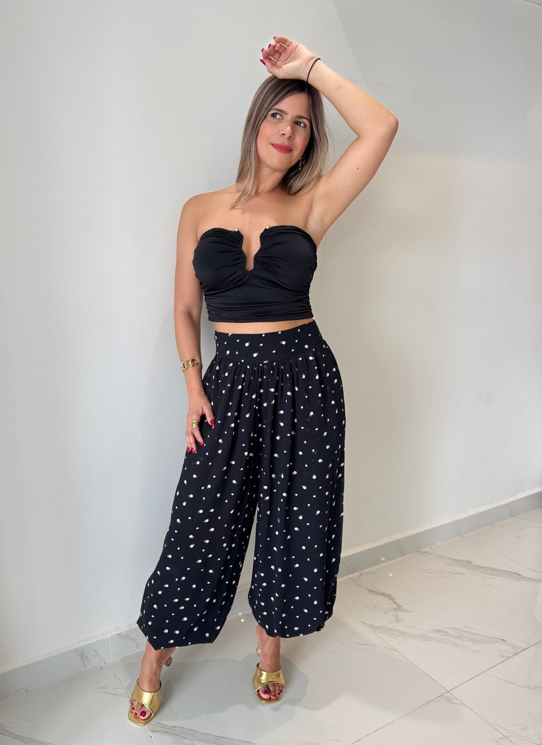 Polka Dots Aladdin Jogger