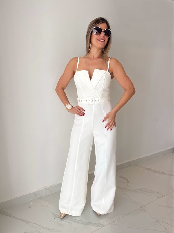 White Elegant Jumpsuit