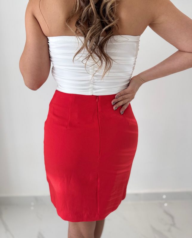 Red Flower Skirt