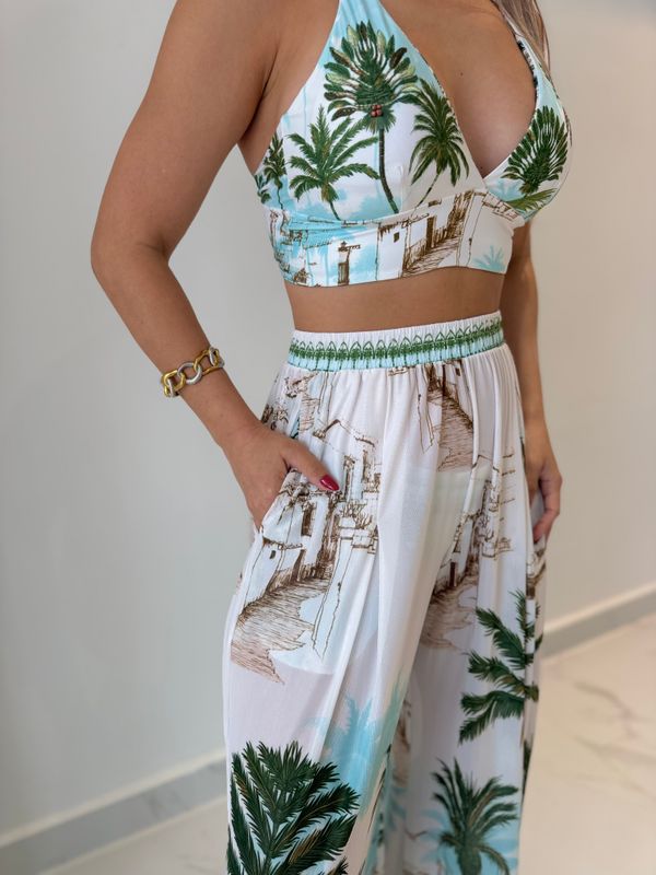 Palm Trees Mesh Pant