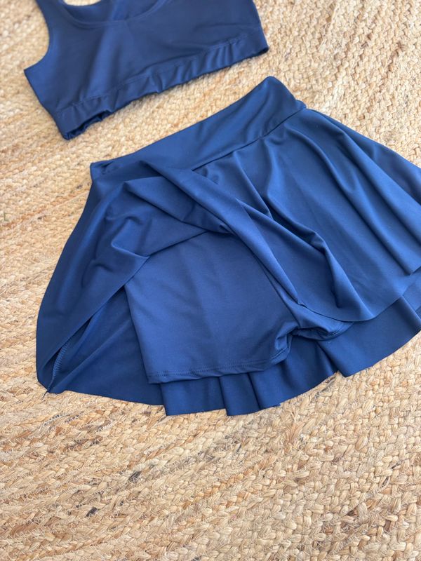 Navy Blue Skort Sport Set