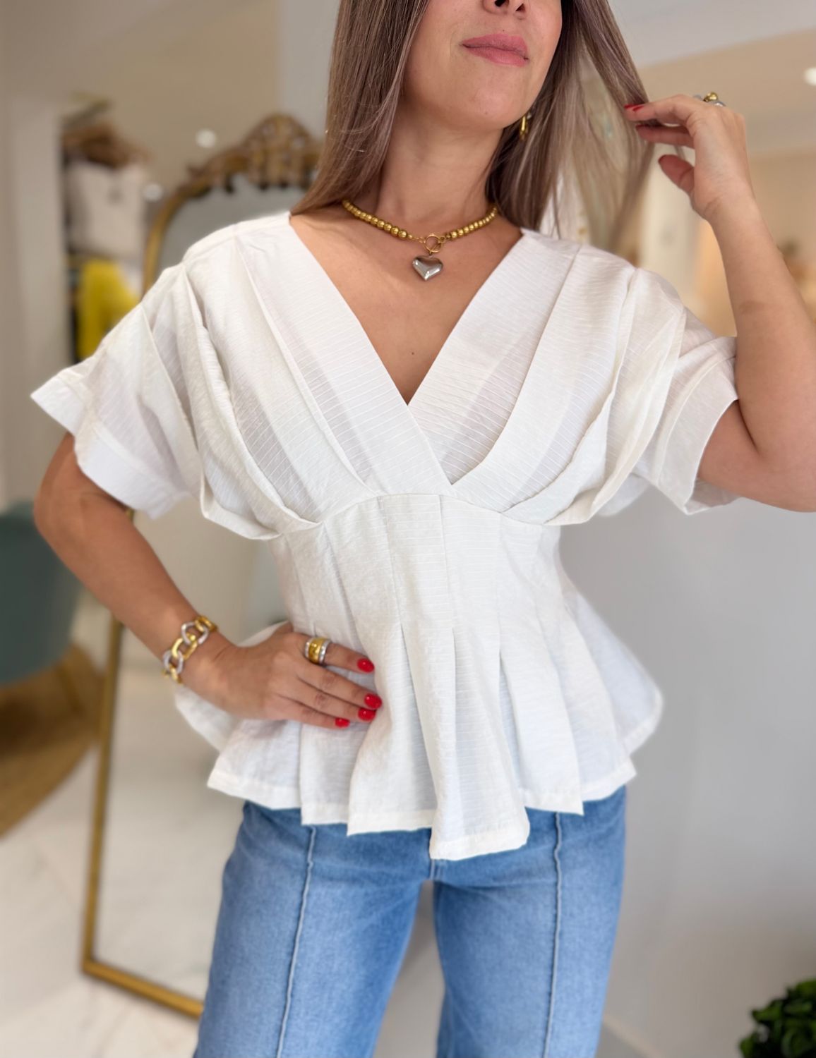 White Exclusive Collection Blouse
