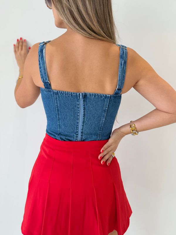 Denim Corset