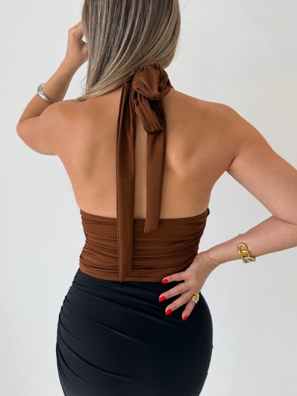 Mocha Halter Top