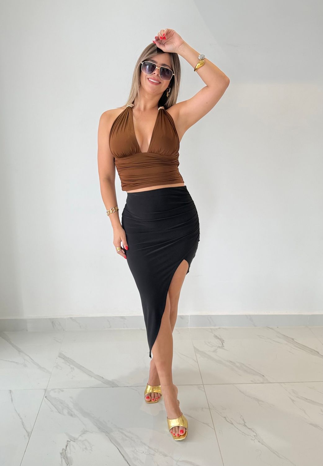 Black Asimetric Skirt
