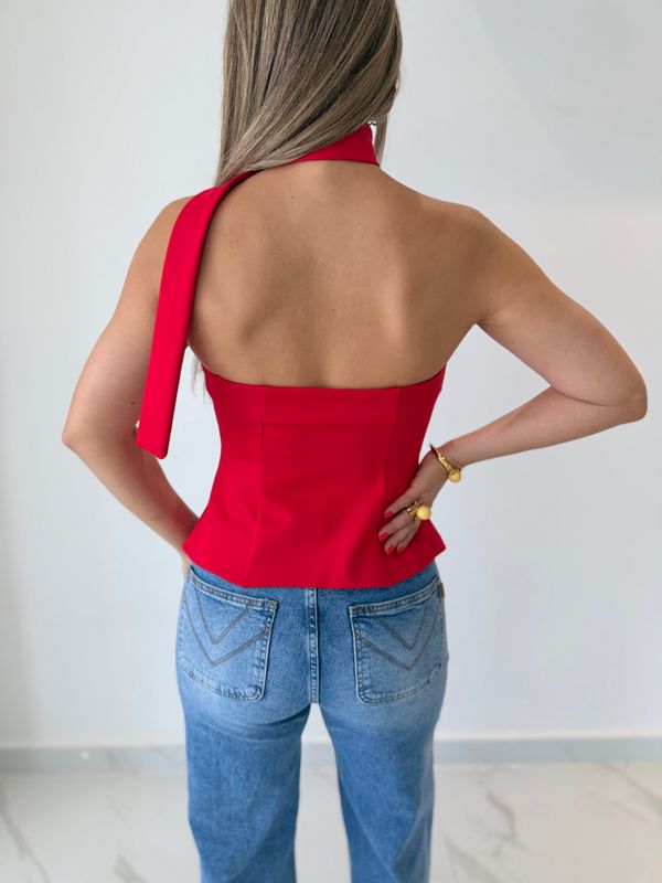 Elegant Red Top