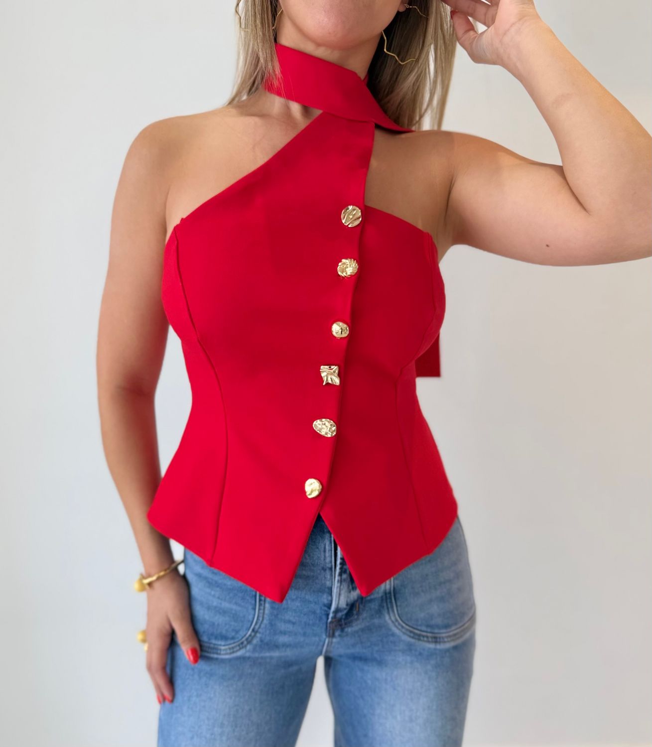 Elegant Red Top